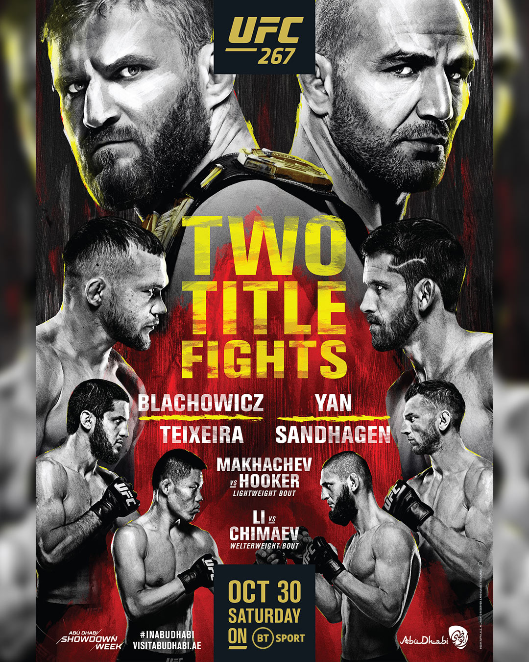 UFC 267 - Abu Dhabi - Poster et affiche