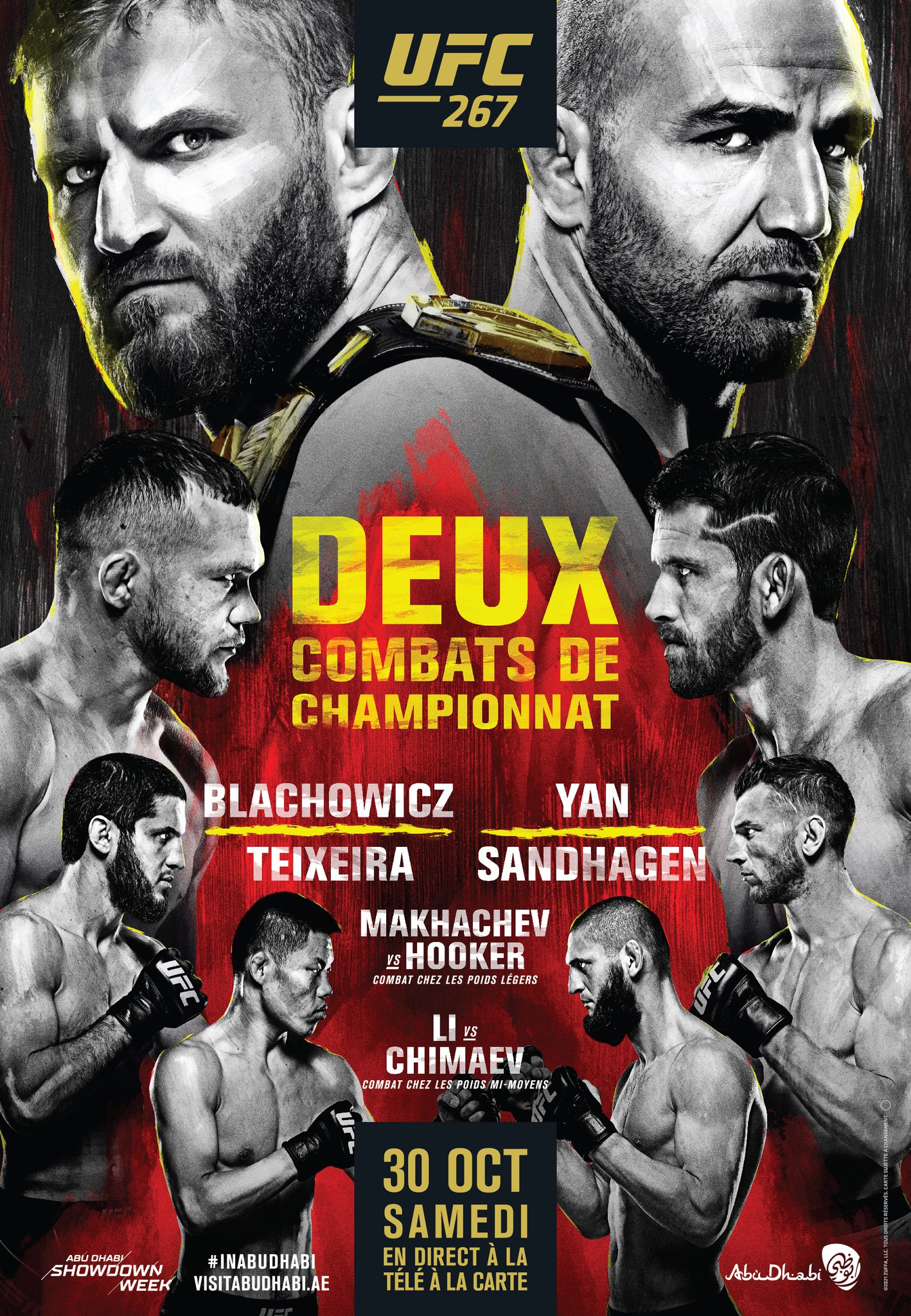 UFC 267 - Abu Dhabi - Poster et affiche