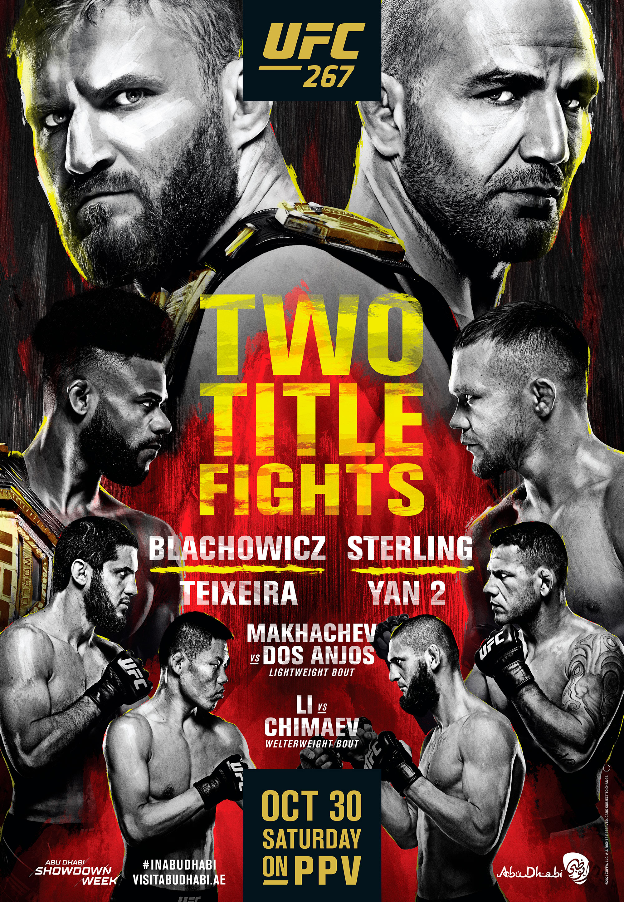 UFC 267 - Abu Dhabi - Poster et affiche