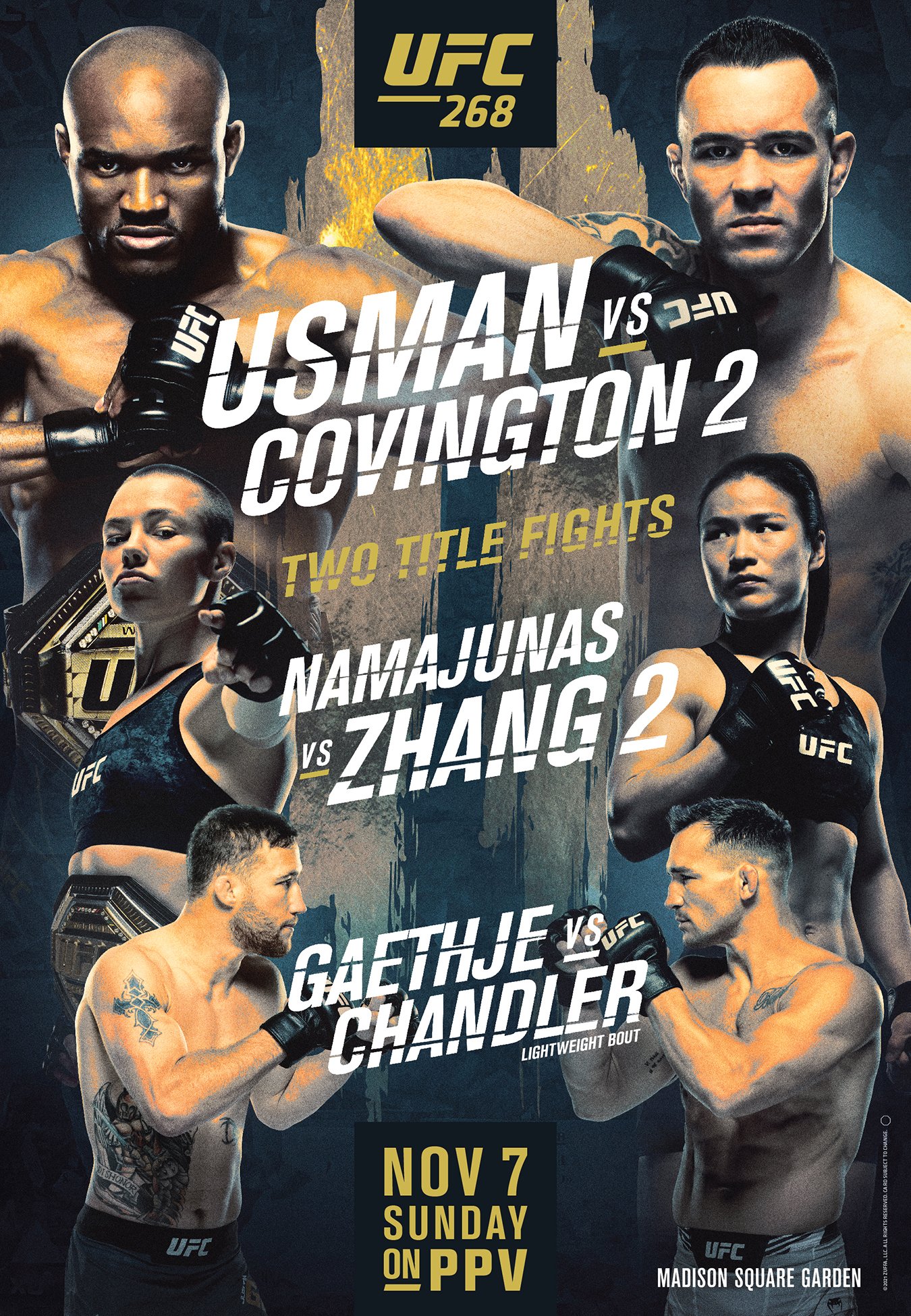 UFC 268 - New York - Poster et affiche