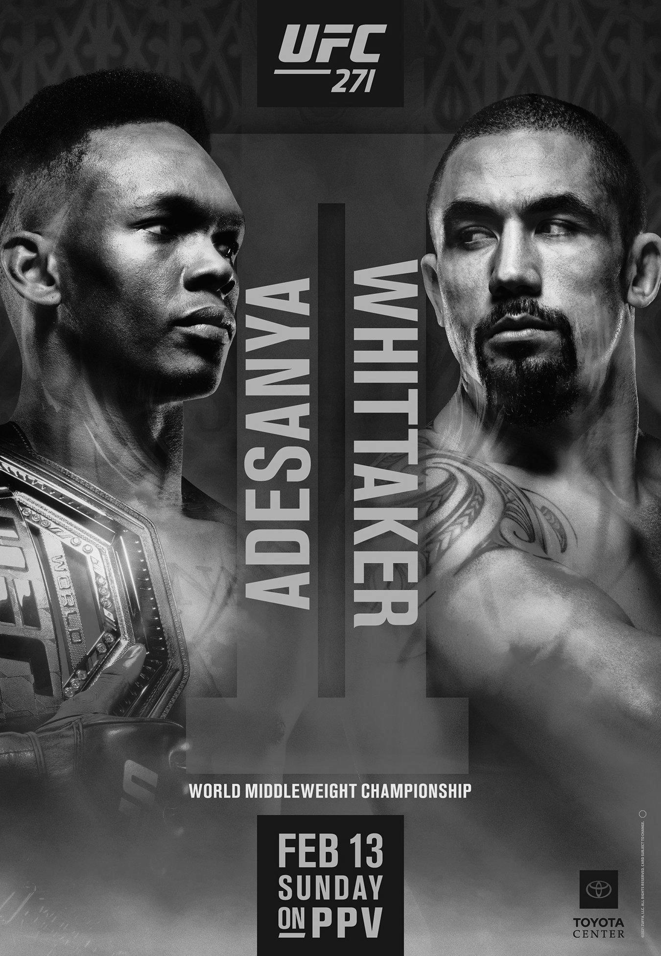 UFC 271 - Houston - Poster et affiche