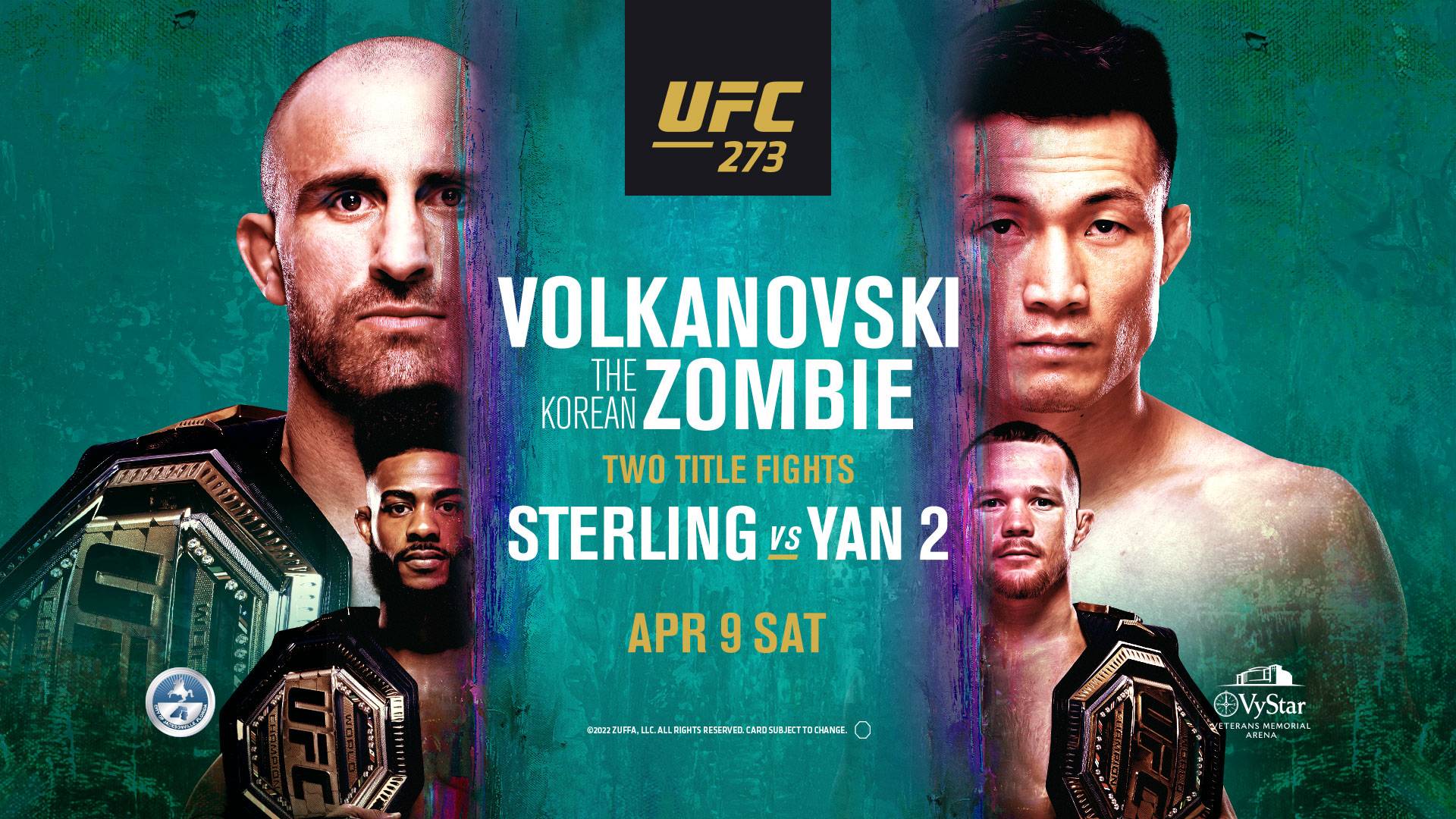 UFC 273 - Jacksonville - Poster et affiche