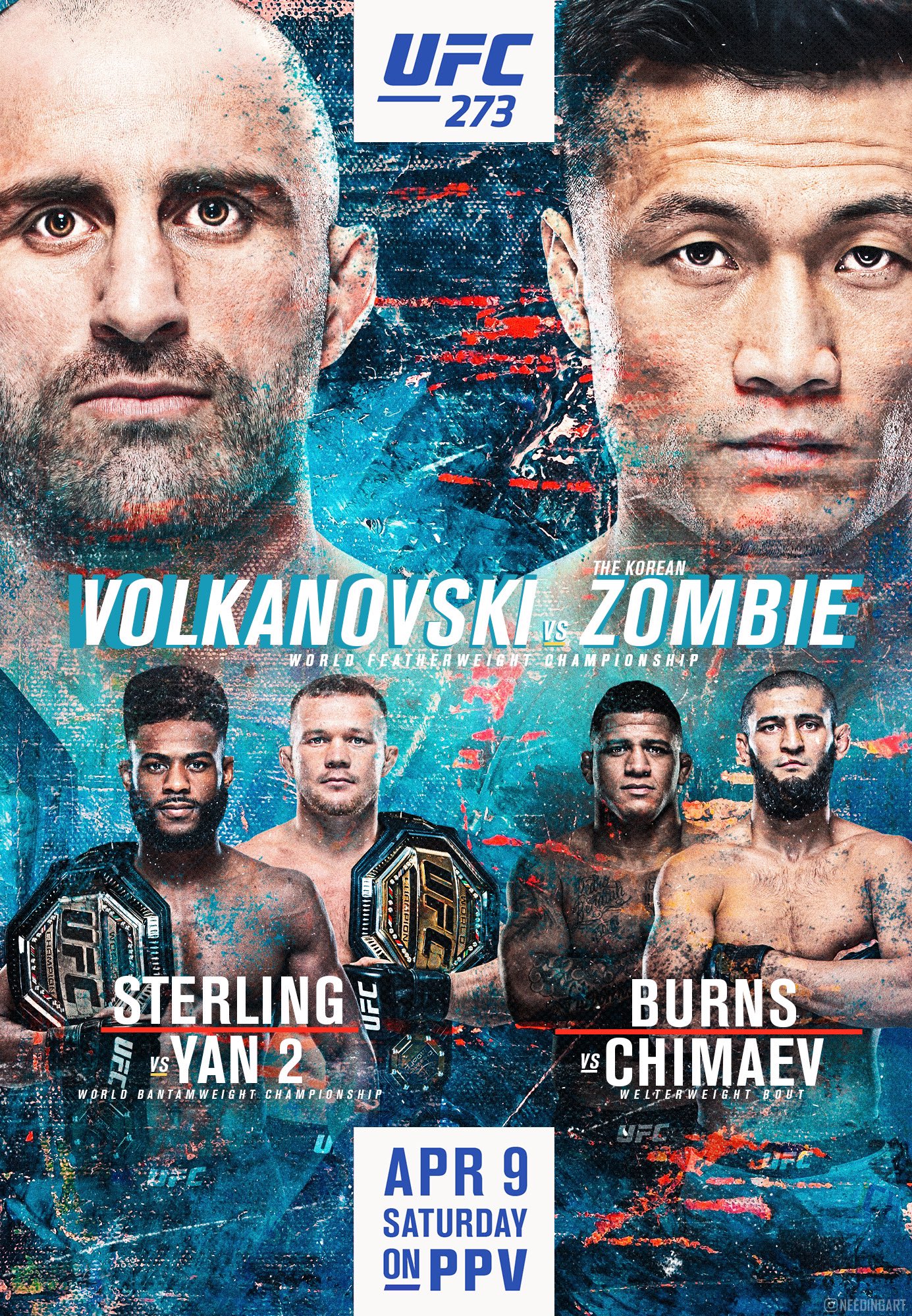 UFC 273 - Jacksonville - Poster et affiche