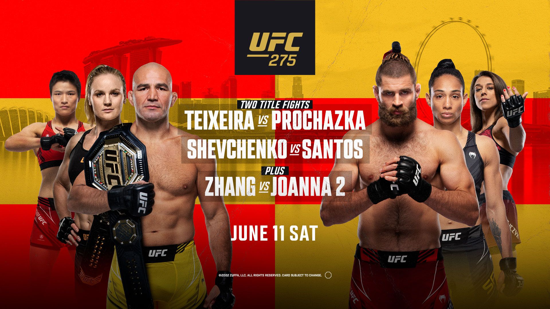 UFC 275 - Singapore - Poster et affiche