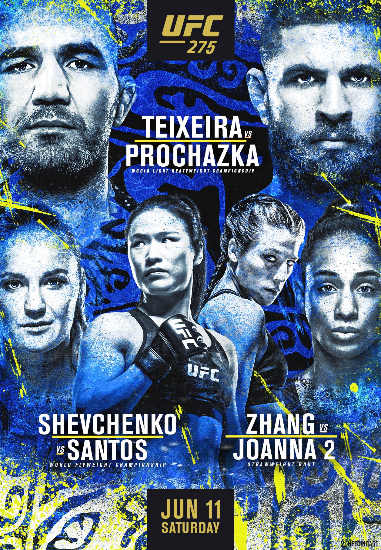 UFC 275 - Singapore - Poster et affiche