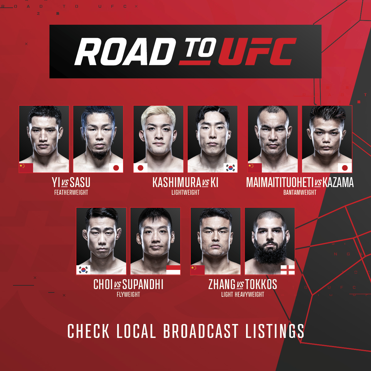Road to UFC Singapore résultats UFC Fans