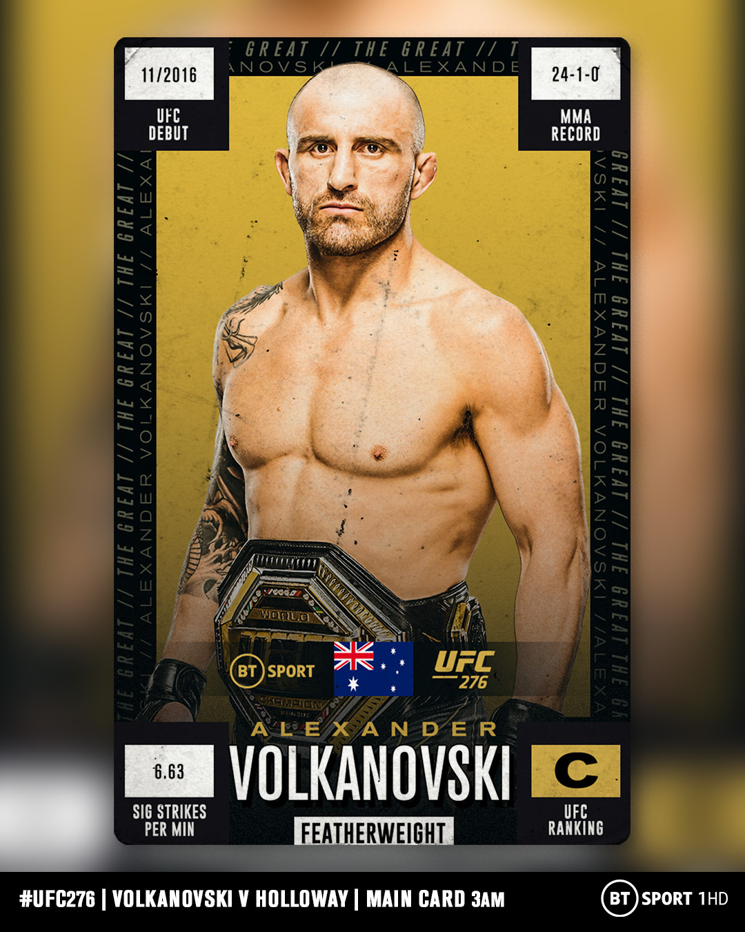 UFC 276 - Las Vegas - Poster et affiche