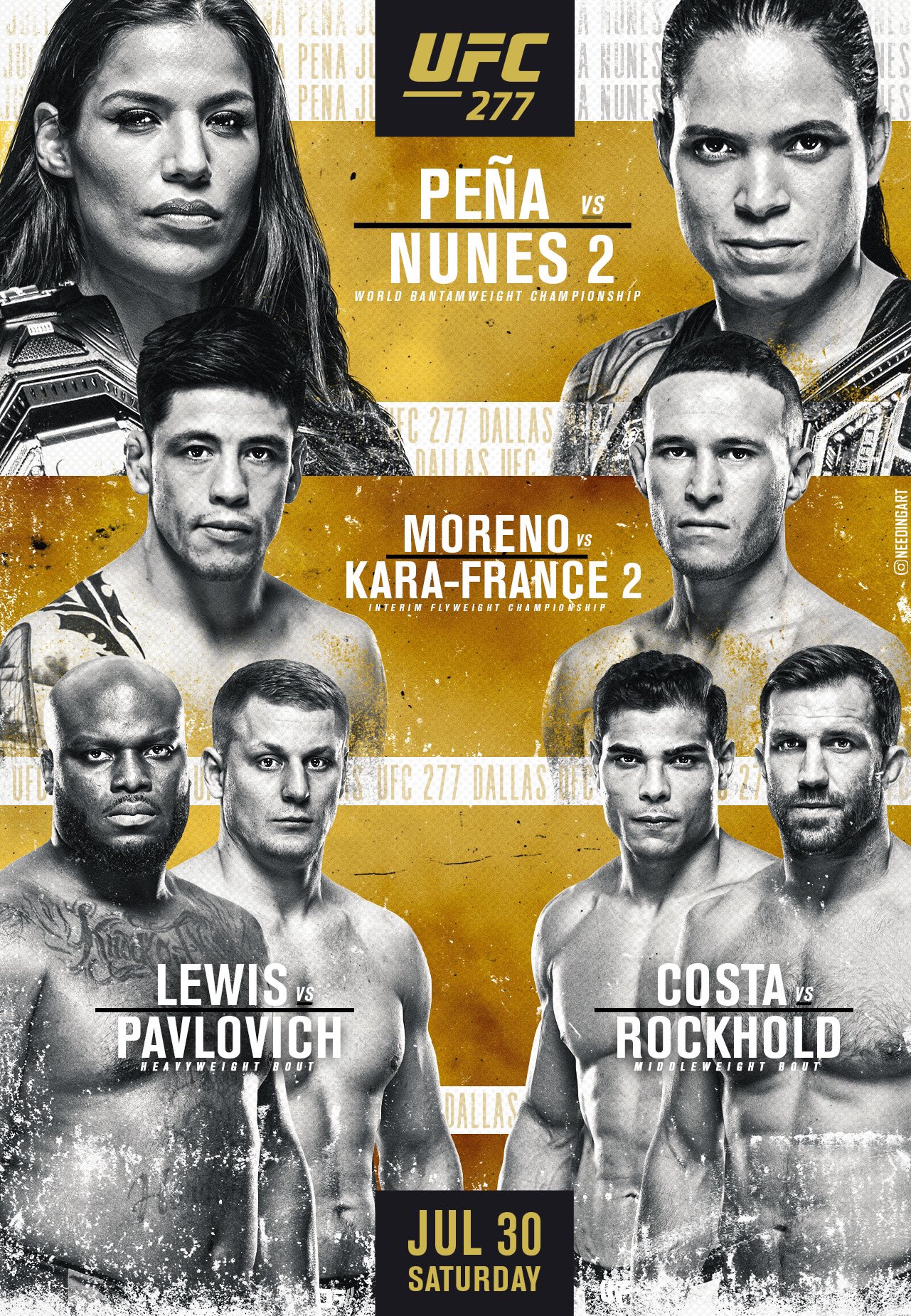 UFC 277 - Dallas - Poster et affiche