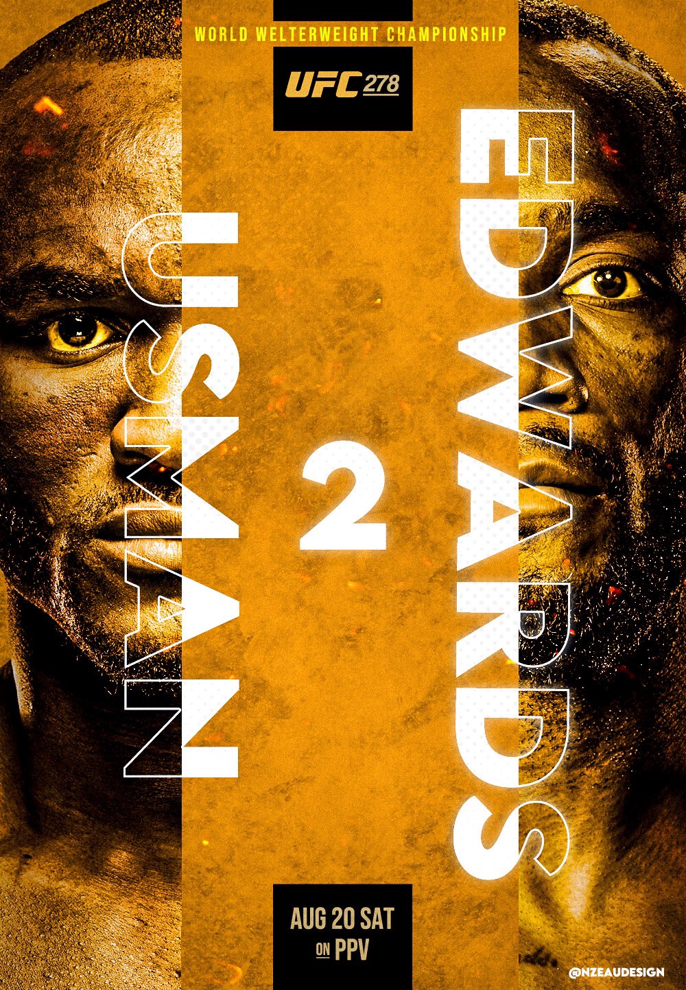 UFC 278 - Salt Lake City - Poster et affiche
