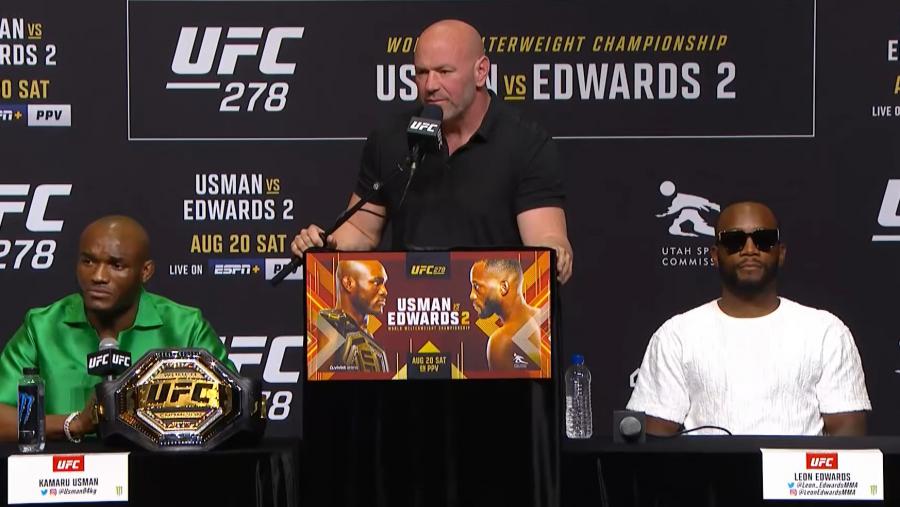 UFC 278 - Salt Lake City - Conférence de presse d'avant combats