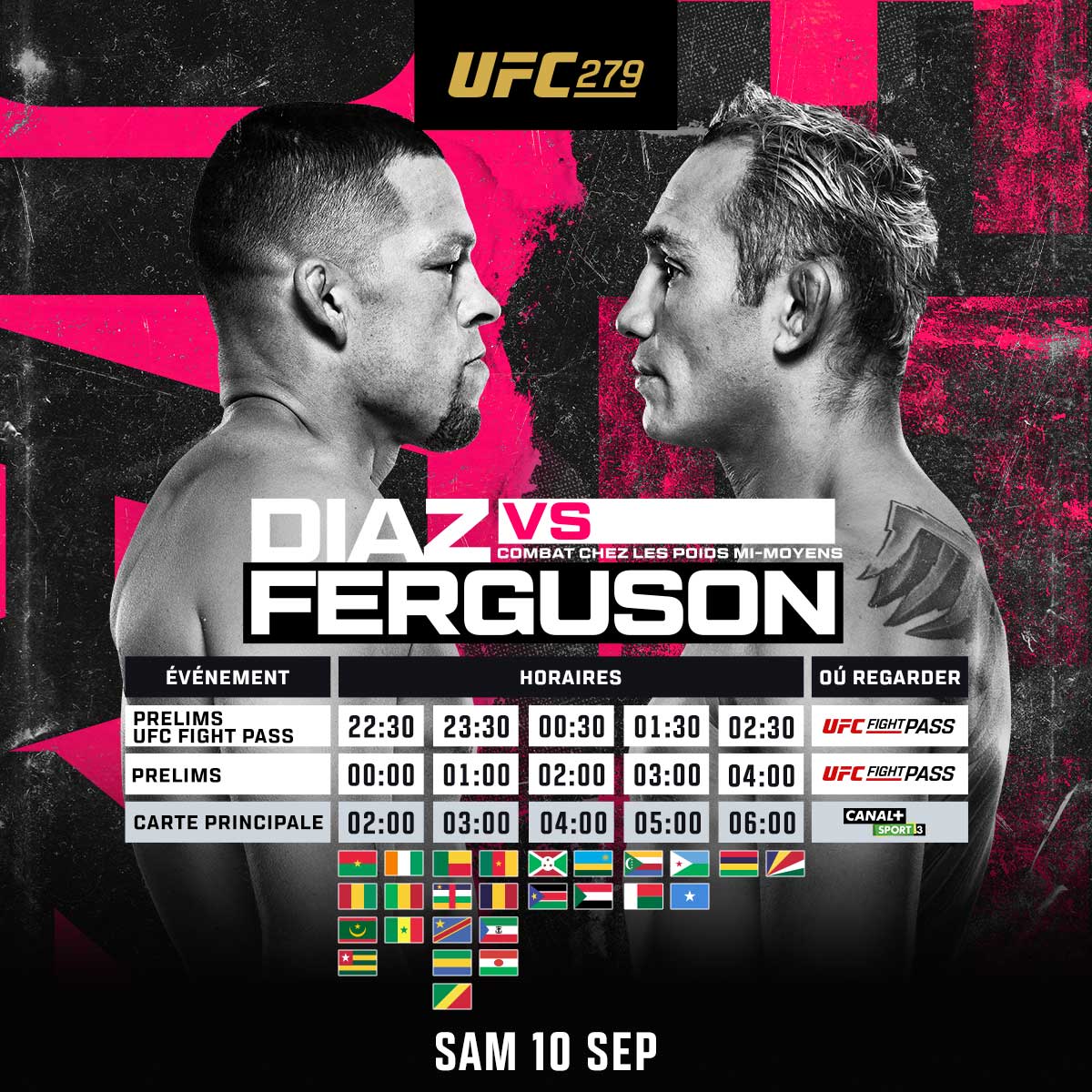 UFC 279 - Las Vegas - UFC 279 - Diffusion TV