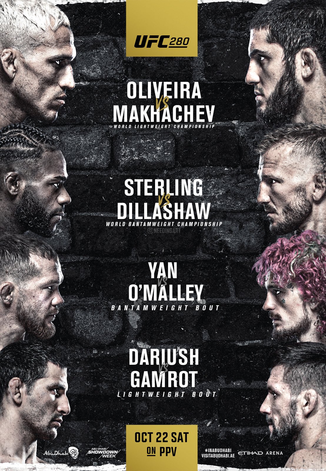 UFC 280 - Abou Dhabi - Poster et affiche