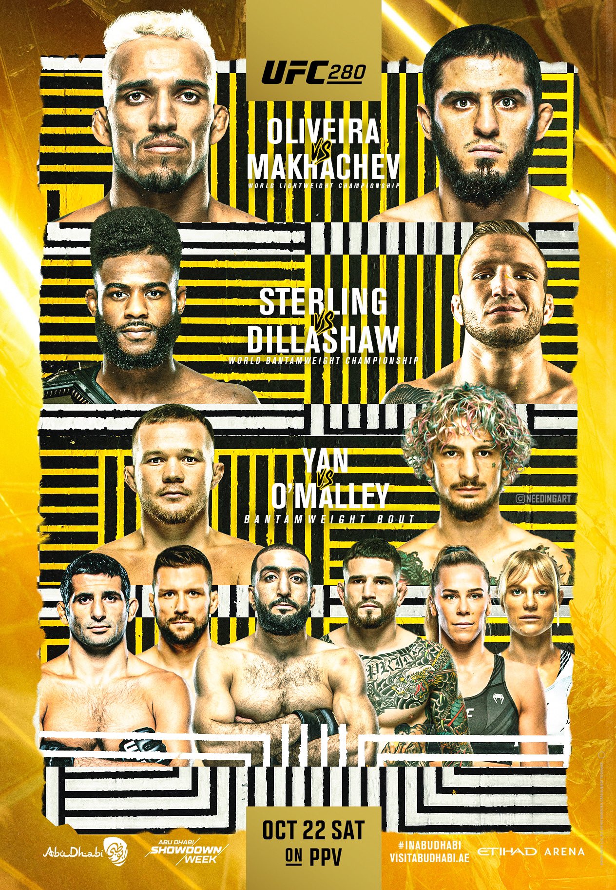 UFC 280 - Abou Dhabi - Poster et affiche