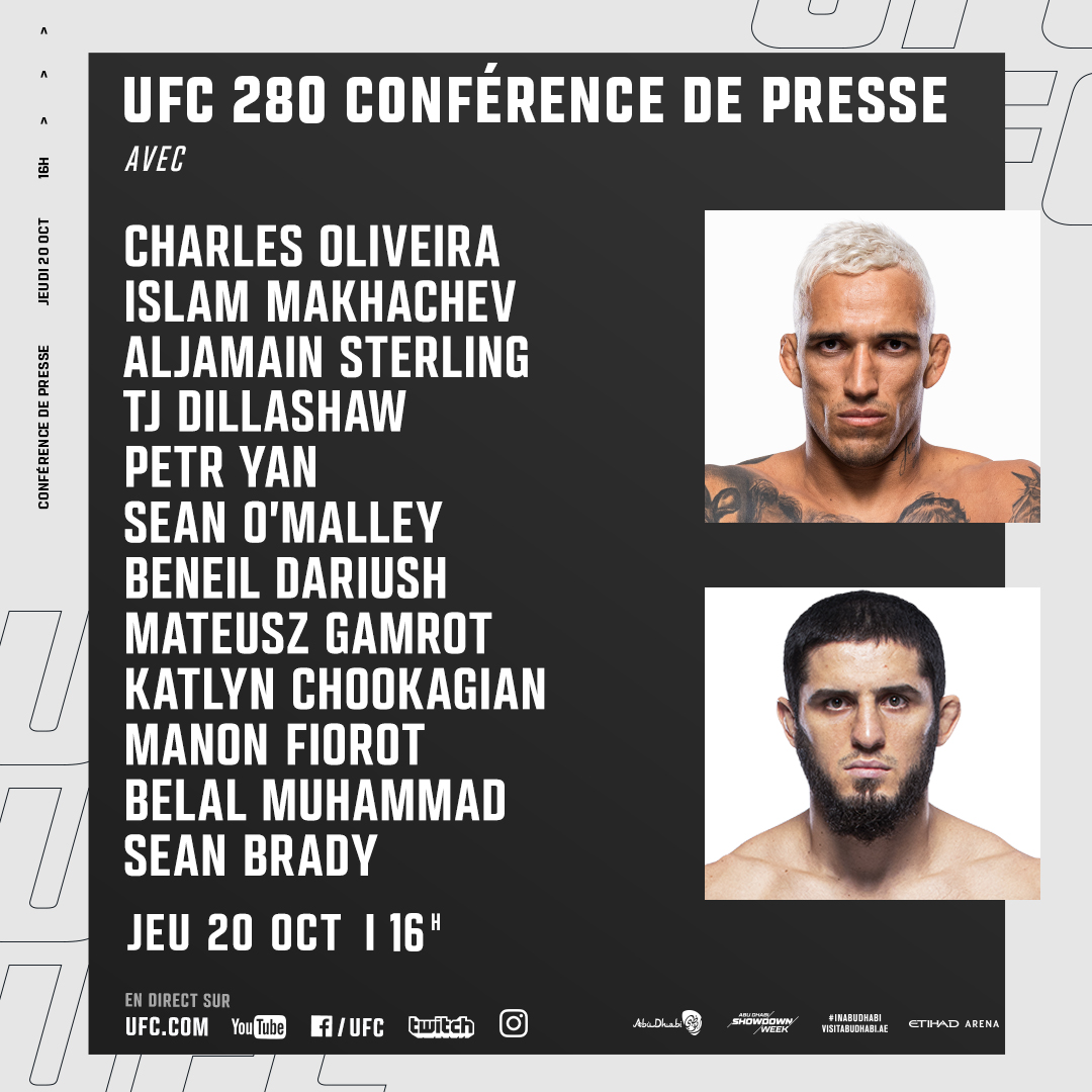 UFC 280 - Abou Dhabi - UFC 280 - Conférence de presse d'avant combats