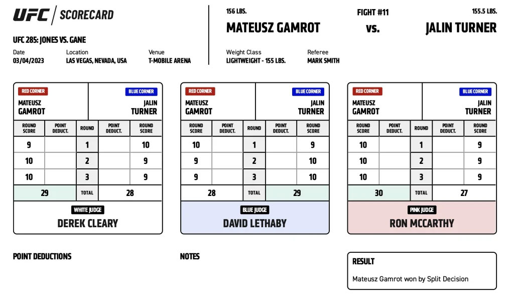 UFC 285 - Mateusz Gamrot vs Jalin Turner