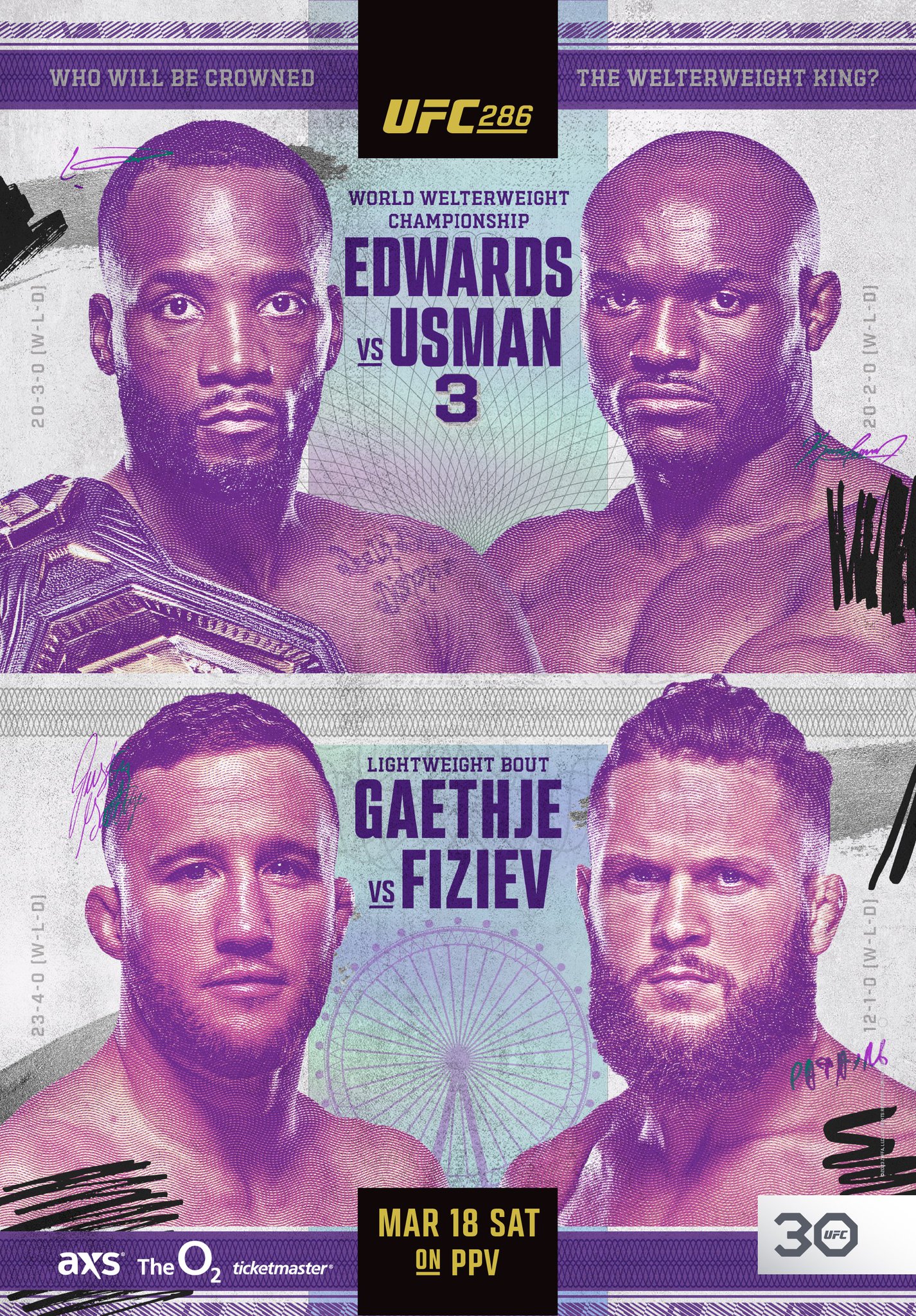 UFC 286 - Londres - Poster et affiche