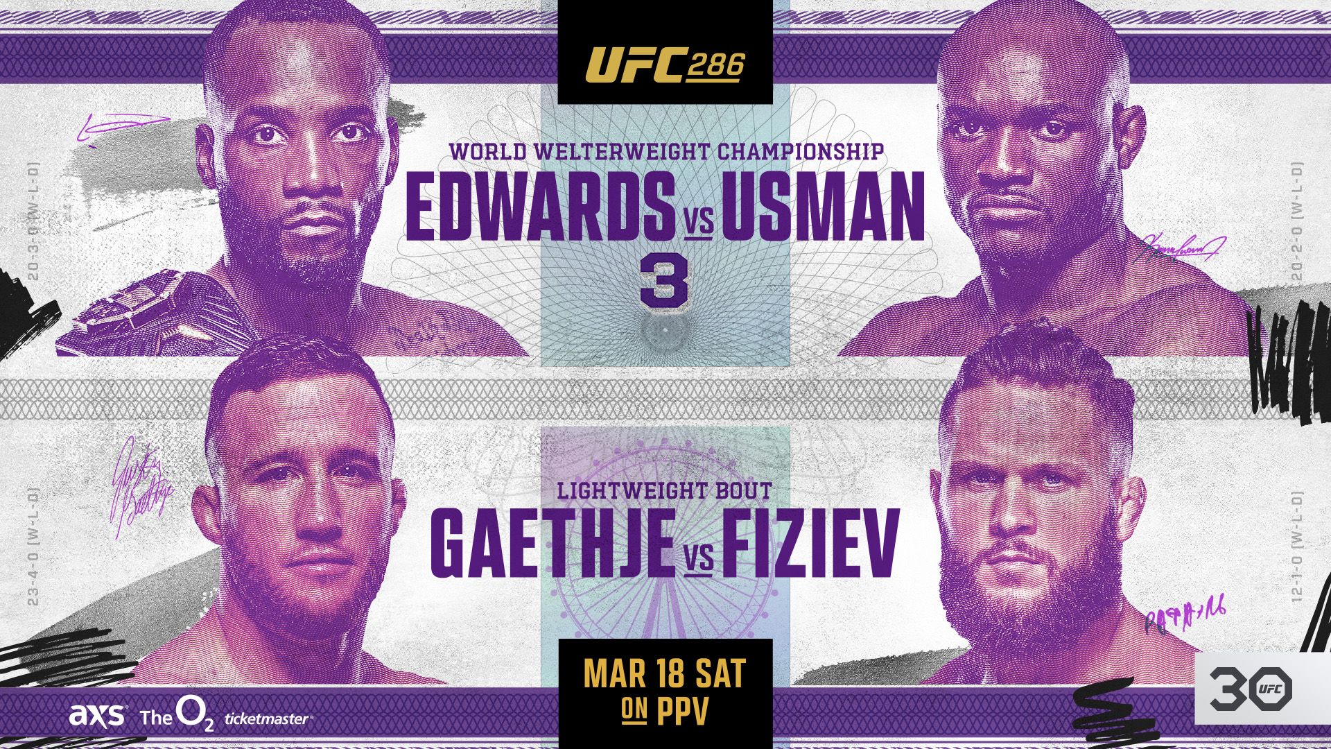 UFC 286 - Londres - Poster et affiche