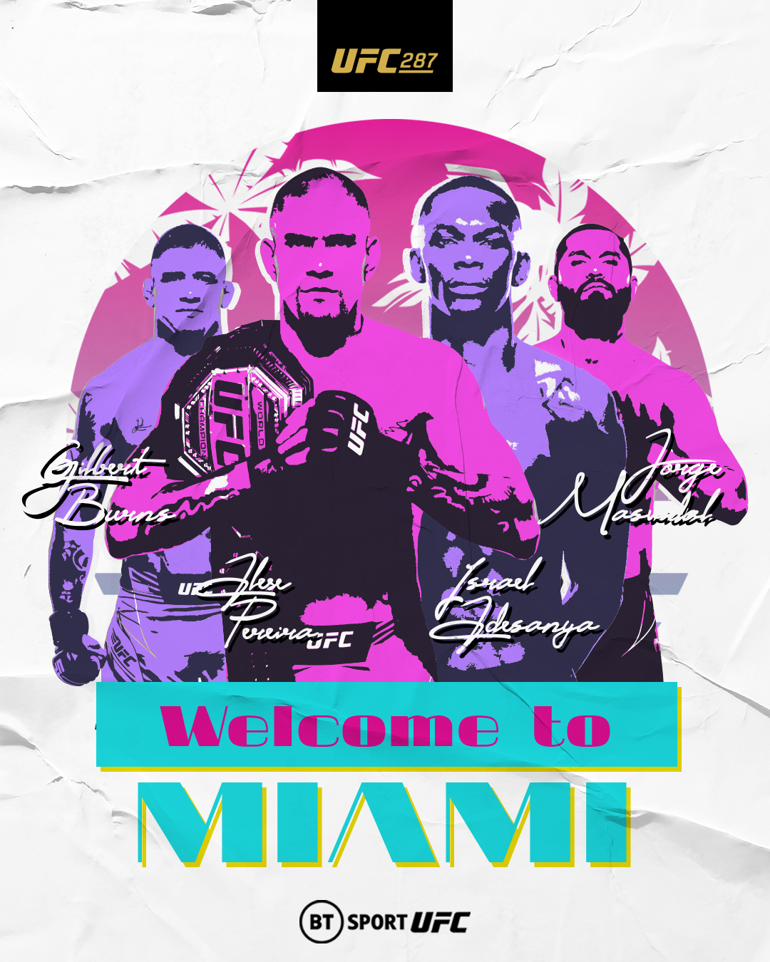 UFC 287 - Miami - Poster et affiche