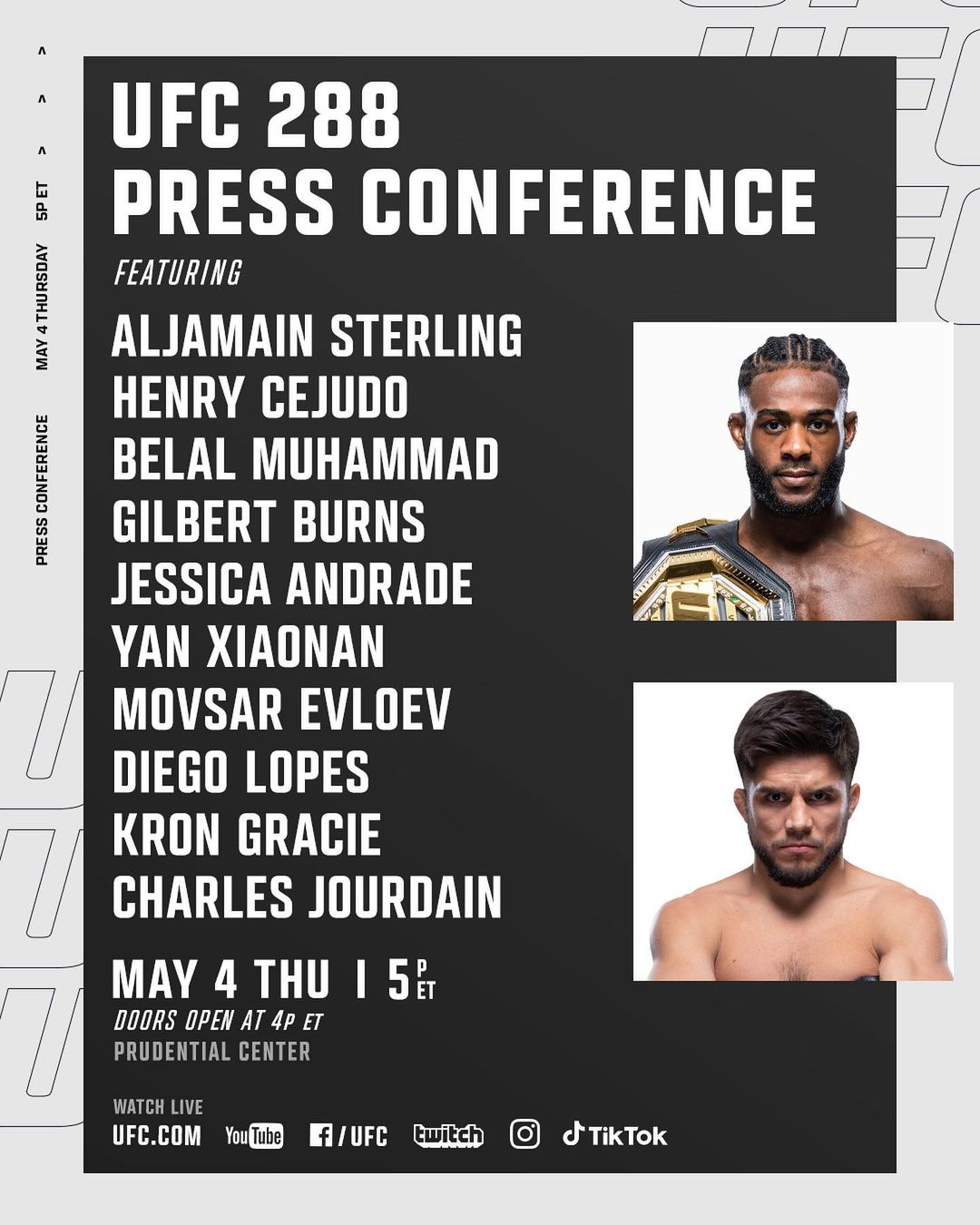 UFC 288 - Conférence de presse d'avant combat