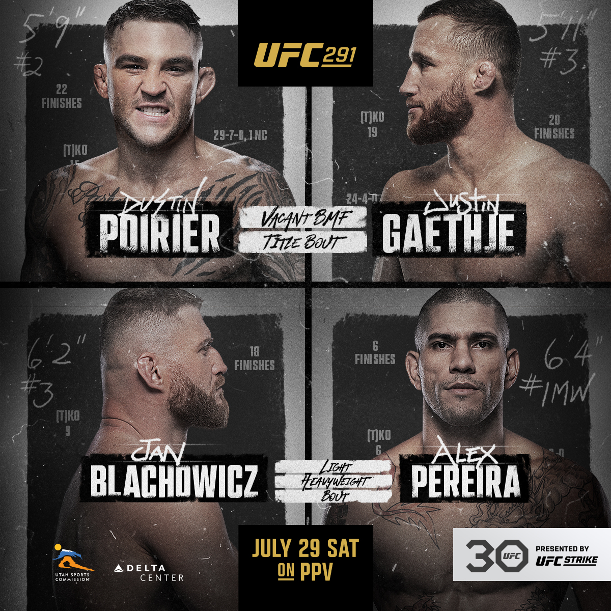 UFC 291 - Salt Lake City - Poster et affiche