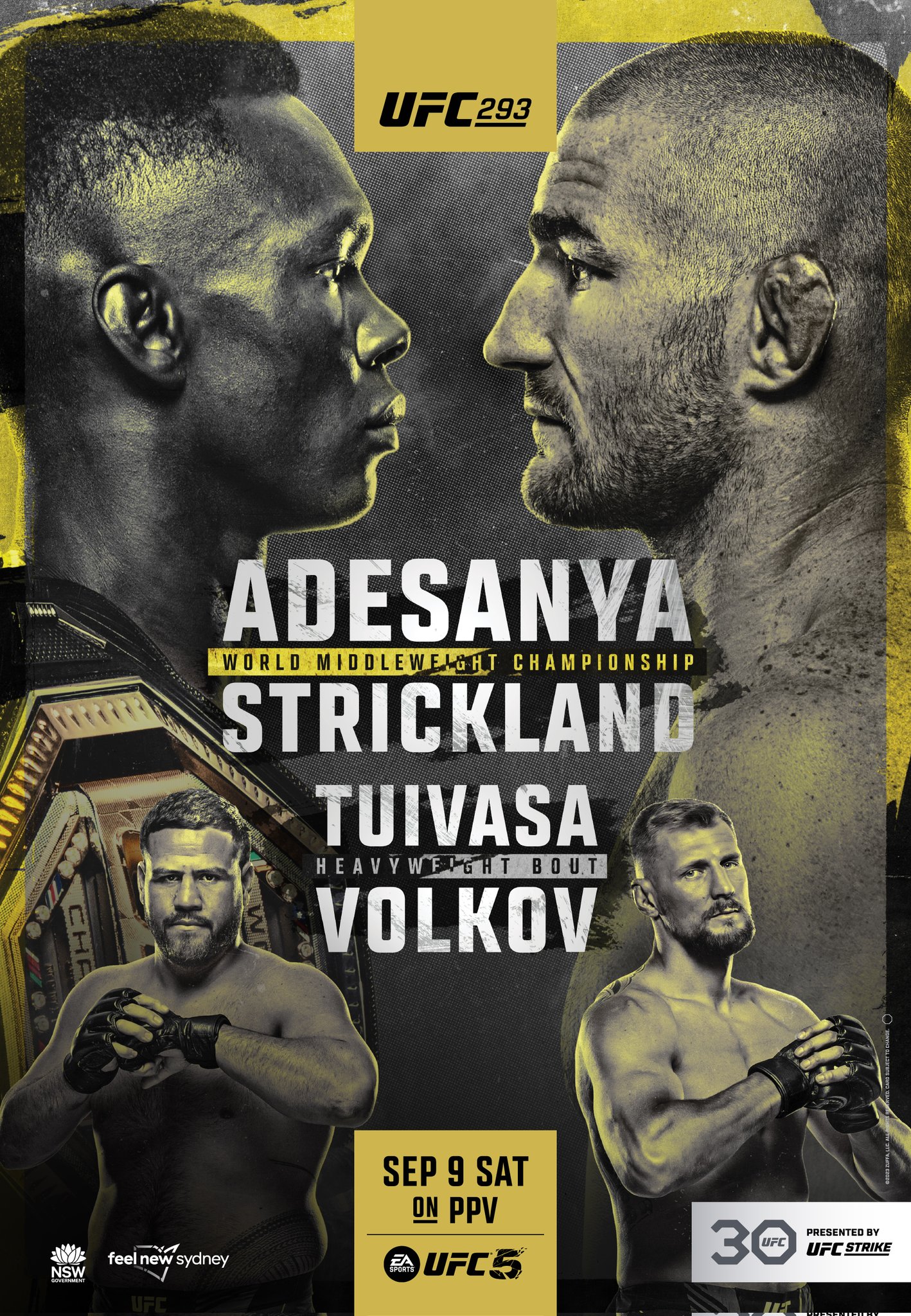 UFC 293 - Sydney - Poster et affiche