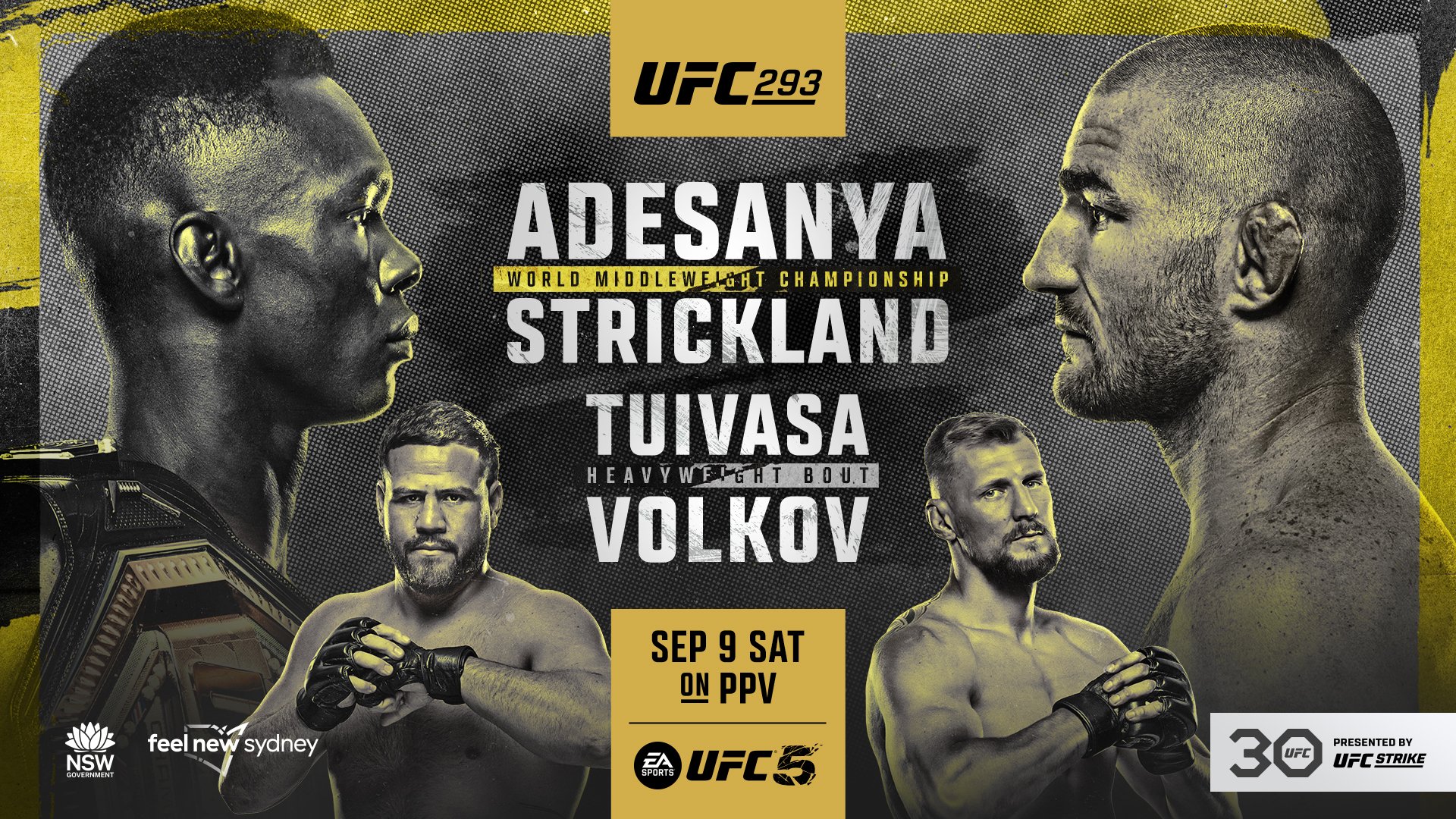 UFC 293 - Sydney - Poster et affiche