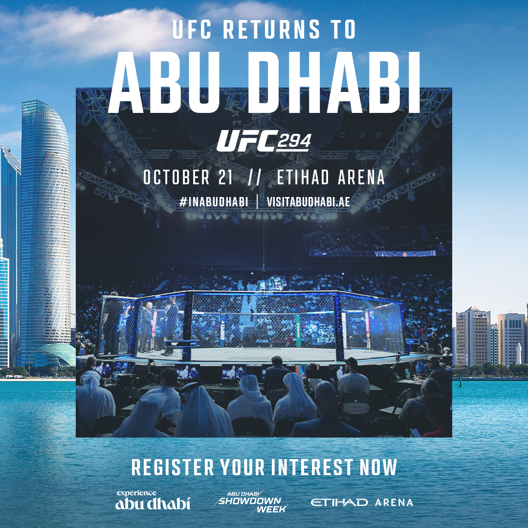 L'UFC est de retour à Abu Dhabi le 21 octobre pour l'UFC 294