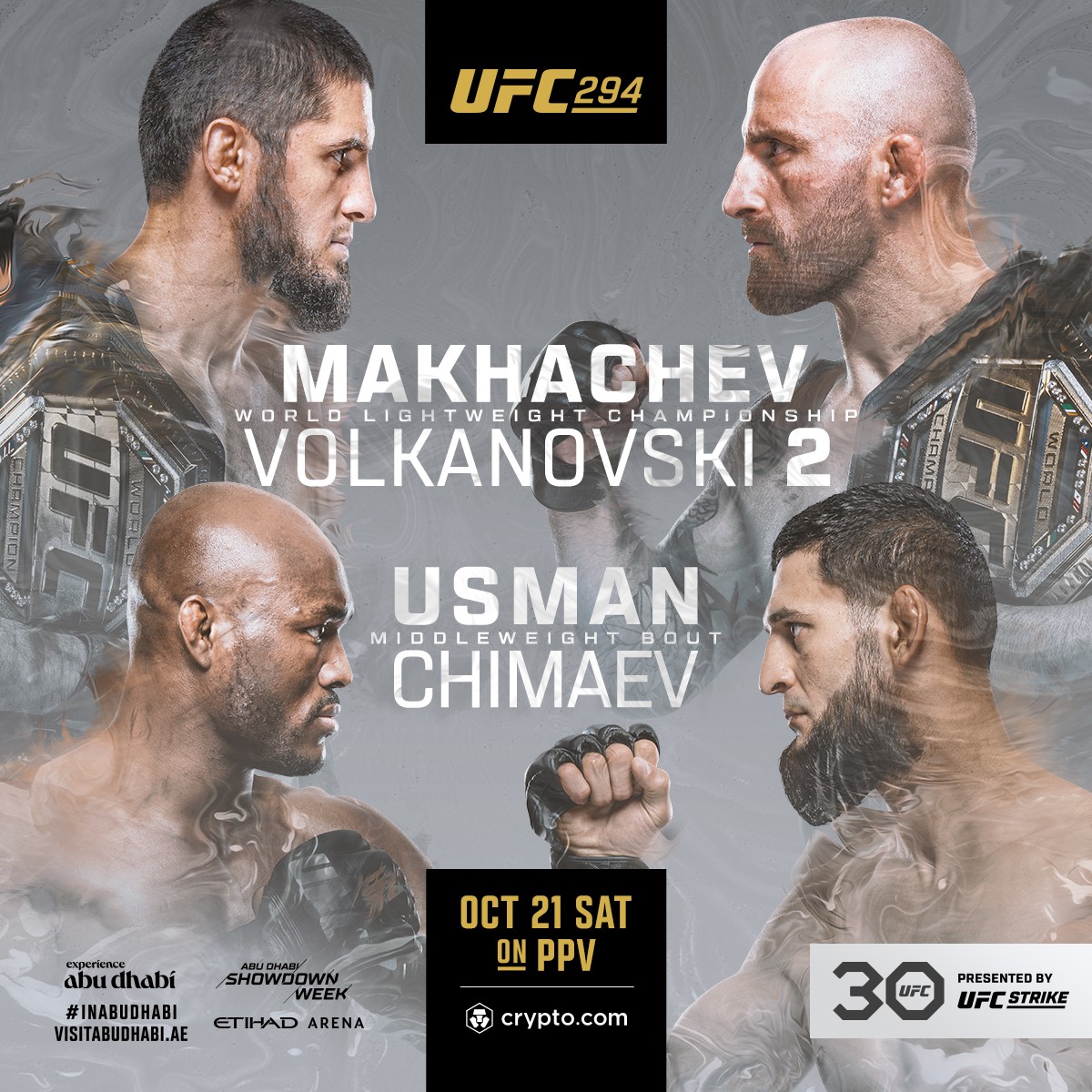 UFC 294 - Abu Dhabi - Poster et affiche