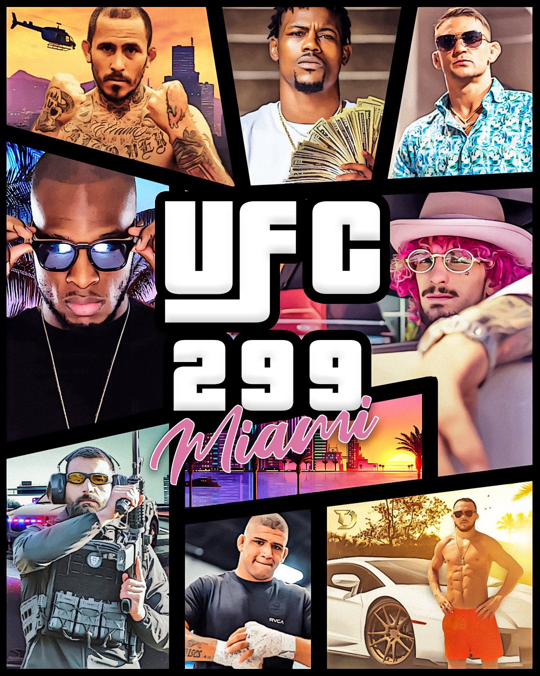 UFC 299 - Miami - Poster et affiche