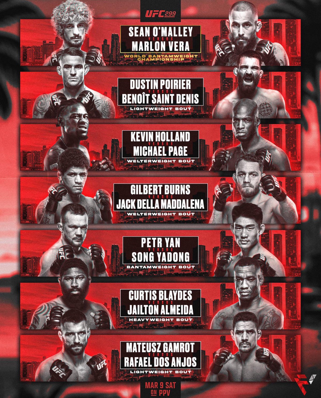 UFC 299 - Miami - Poster et affiche