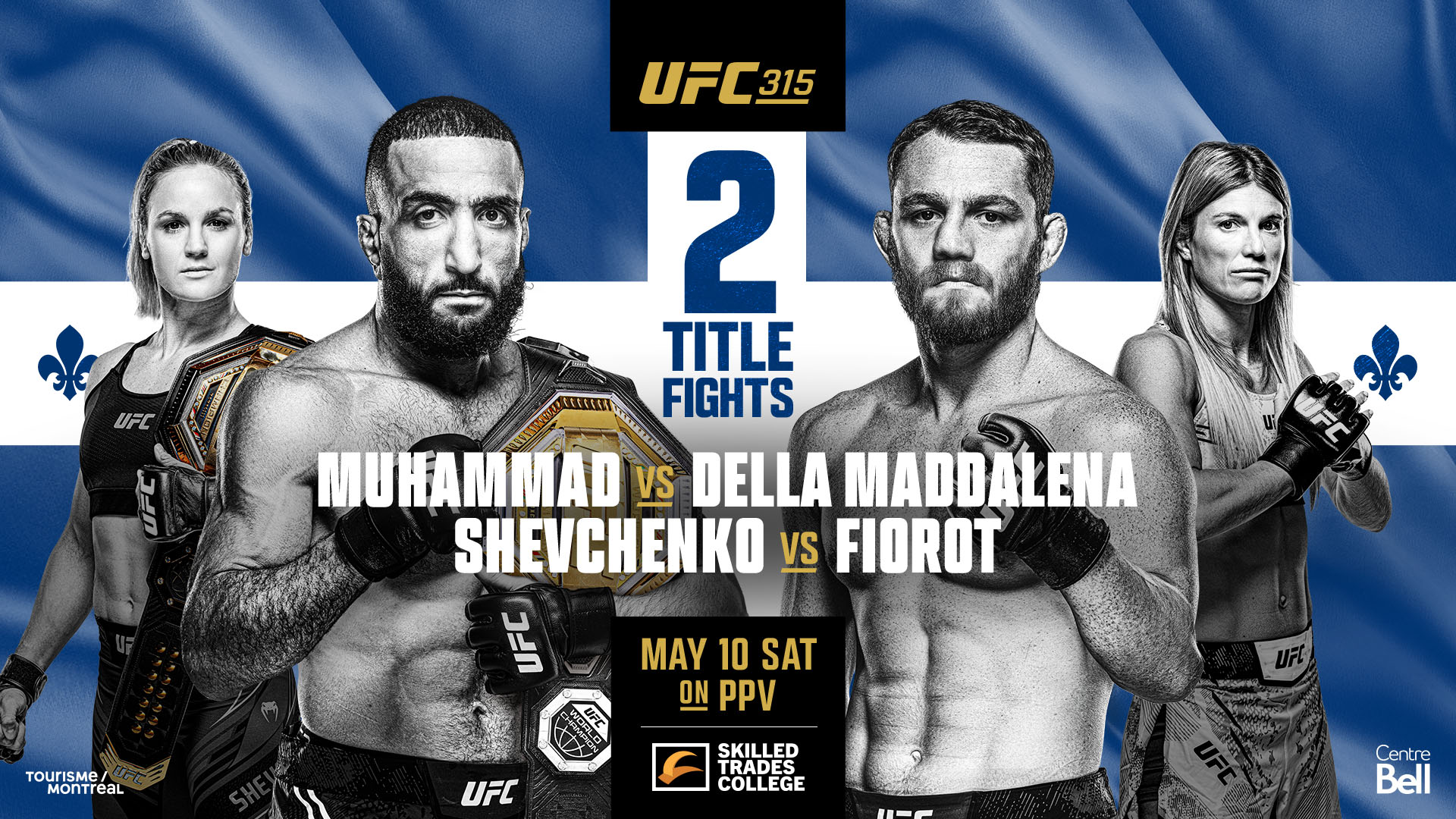 UFC 315 - Montreal - Poster et affiche
