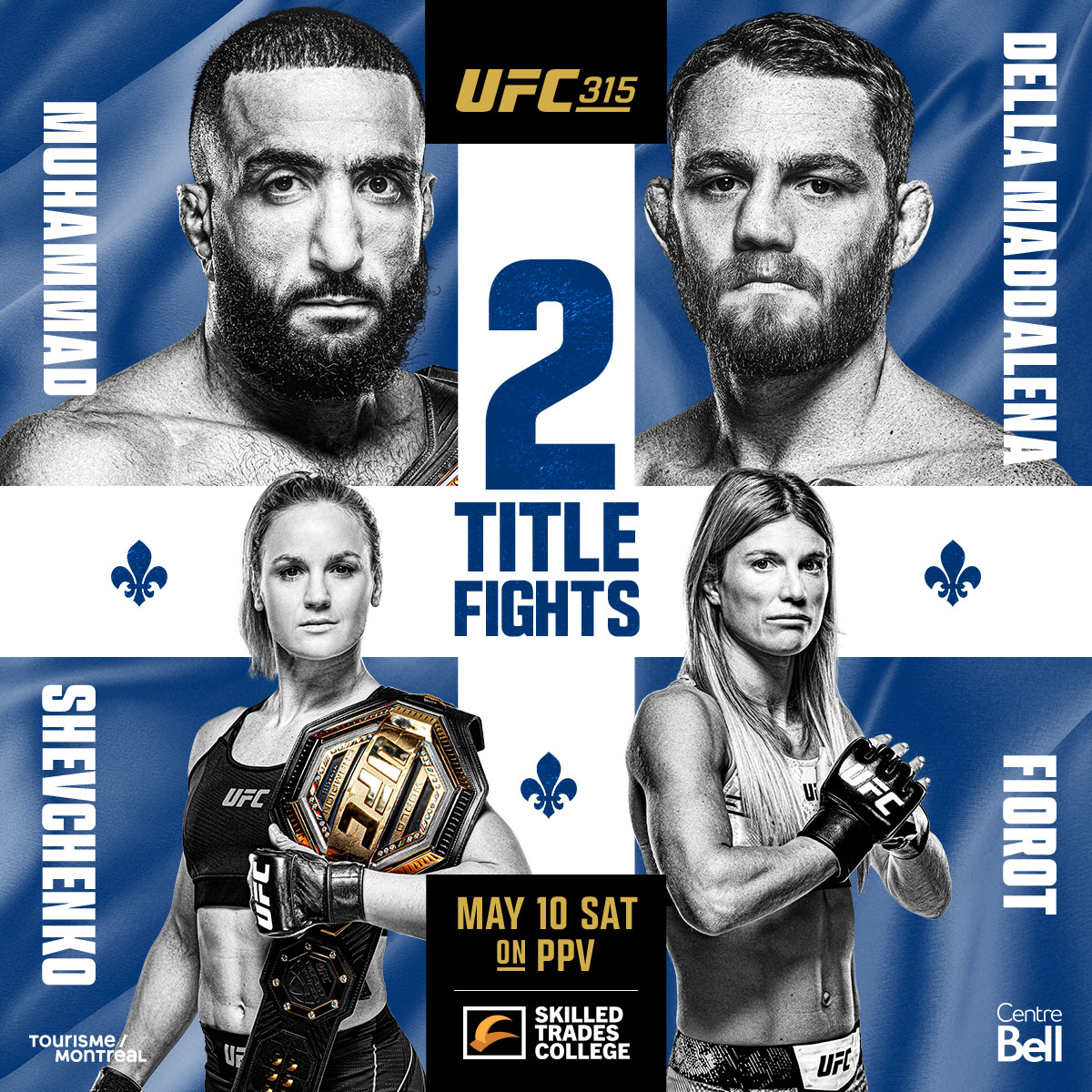 UFC 315 - Montreal - Poster et affiche