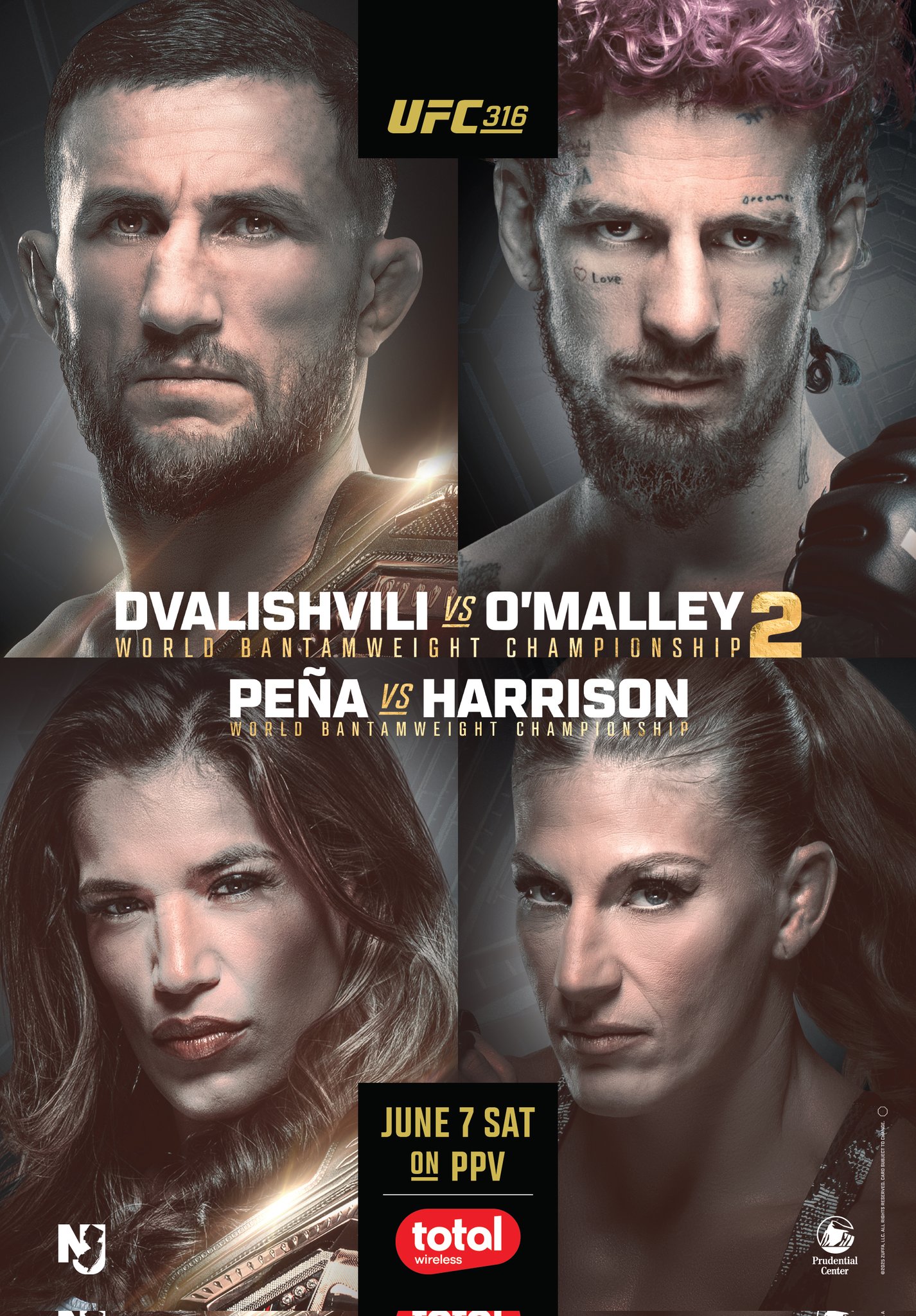 UFC 316 - Newark - Poster et affiche
