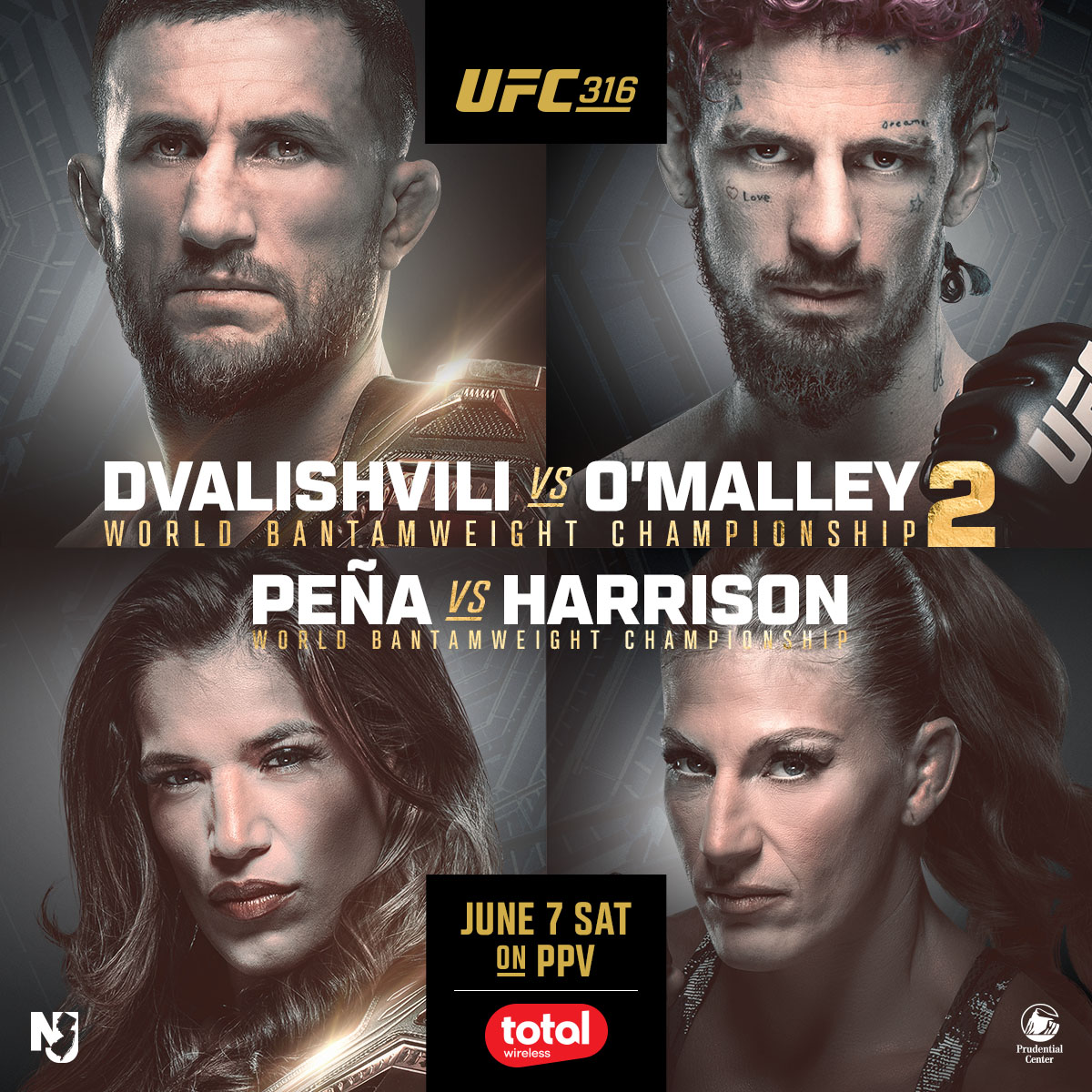 UFC 316 - Newark - Poster et affiche