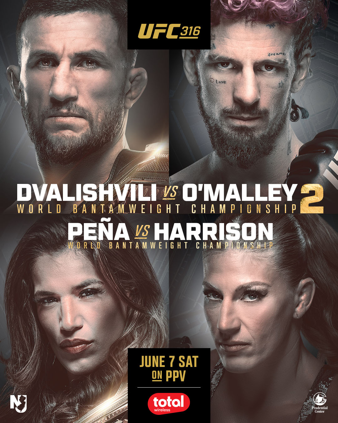 UFC 316 - Newark - Poster et affiche