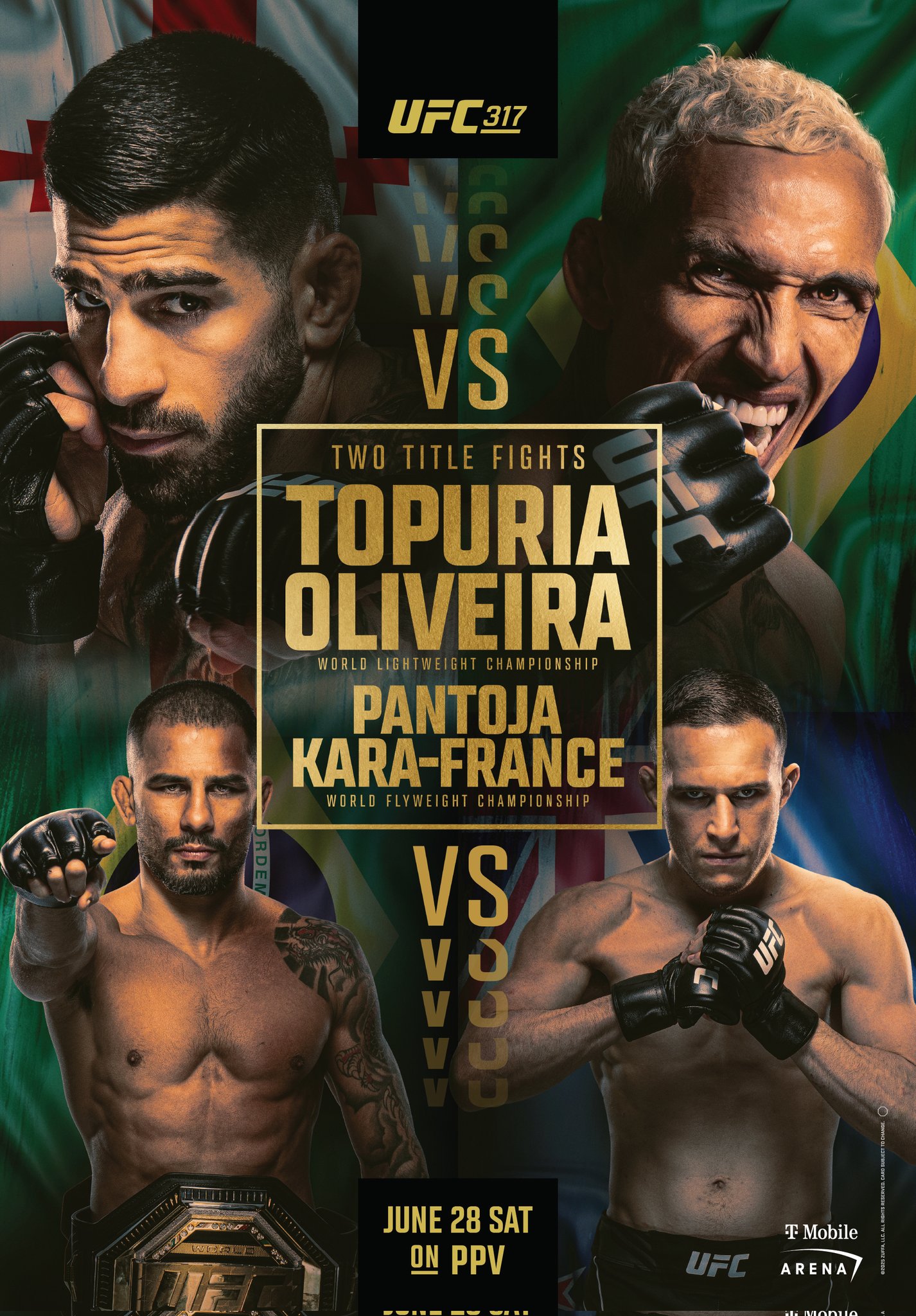 UFC 317 - Las Vegas - Poster et affiche