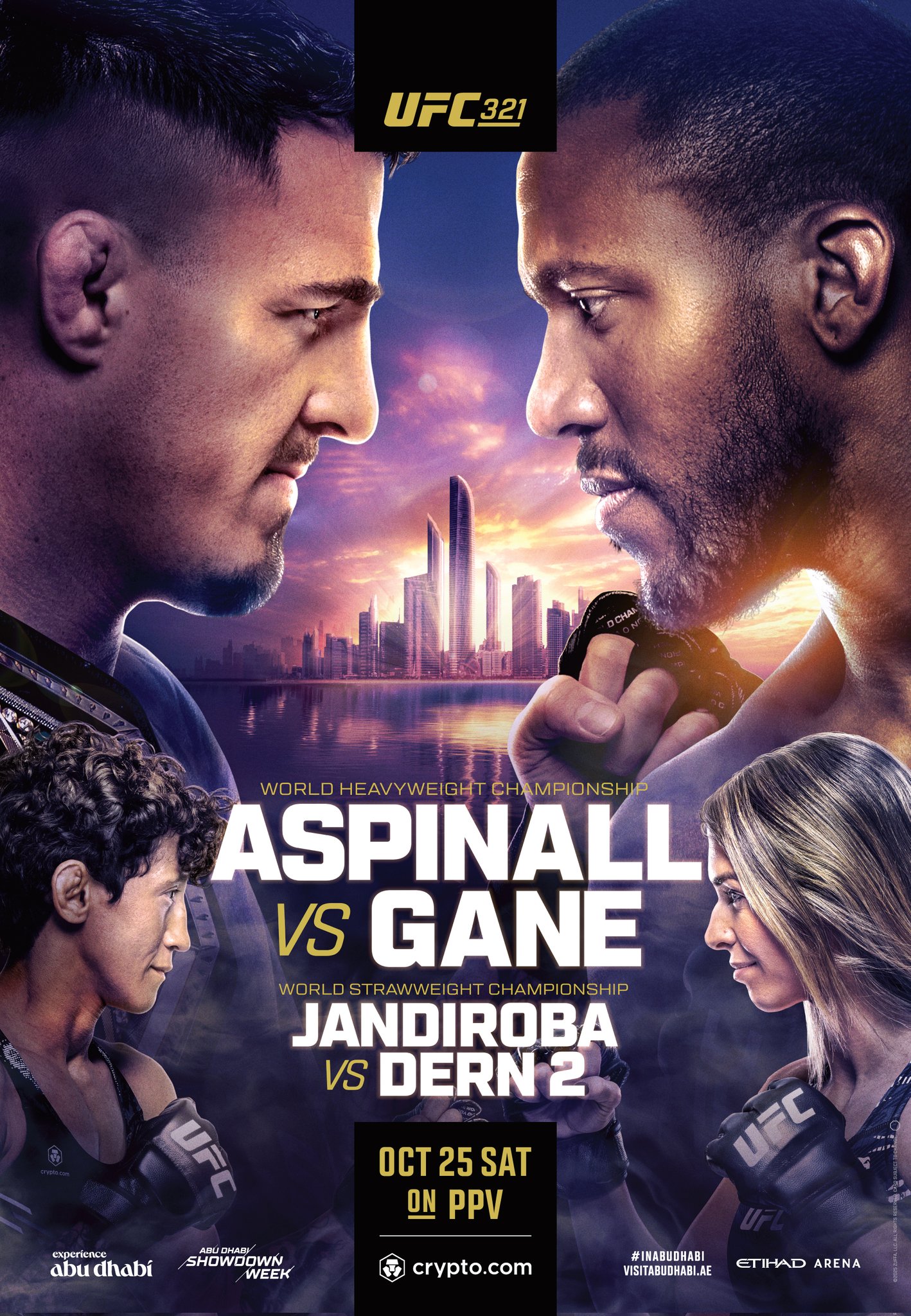 UFC 321 - Abu Dhabi - Poster et affiche UFC 321 - Abu Dhabi - Poster et affiche