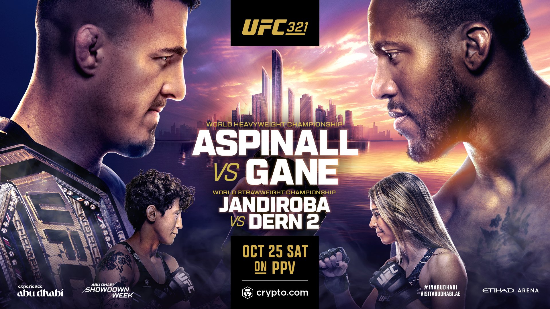 UFC 321 - Abu Dhabi - Poster et affiche UFC 321 - Abu Dhabi - Poster et affiche