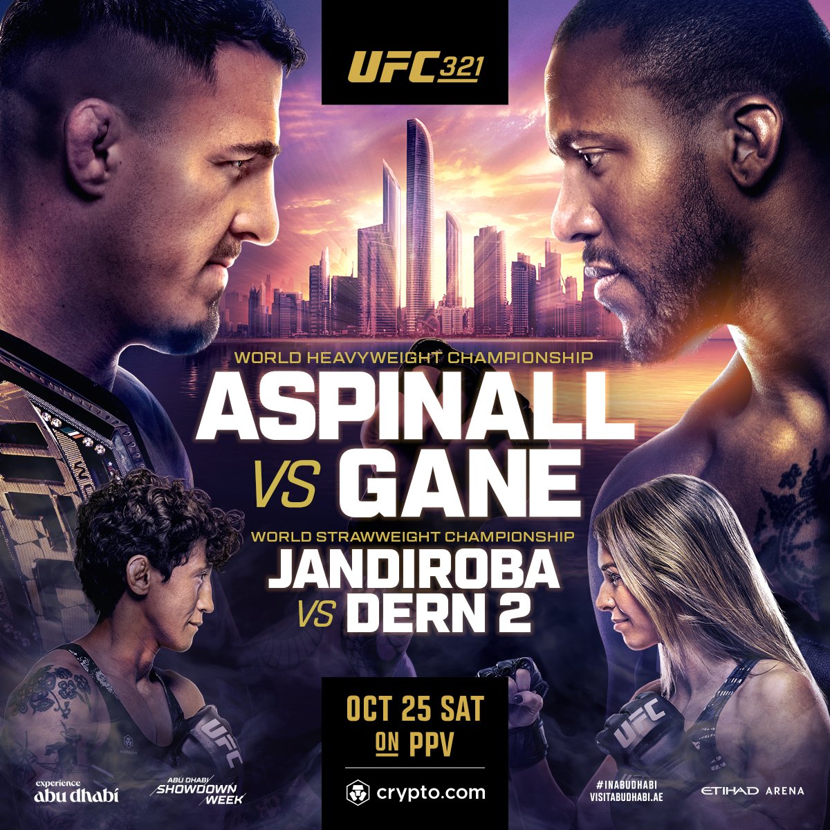 UFC 321 - Abu Dhabi - Poster et affiche UFC 321 - Abu Dhabi - Poster et affiche