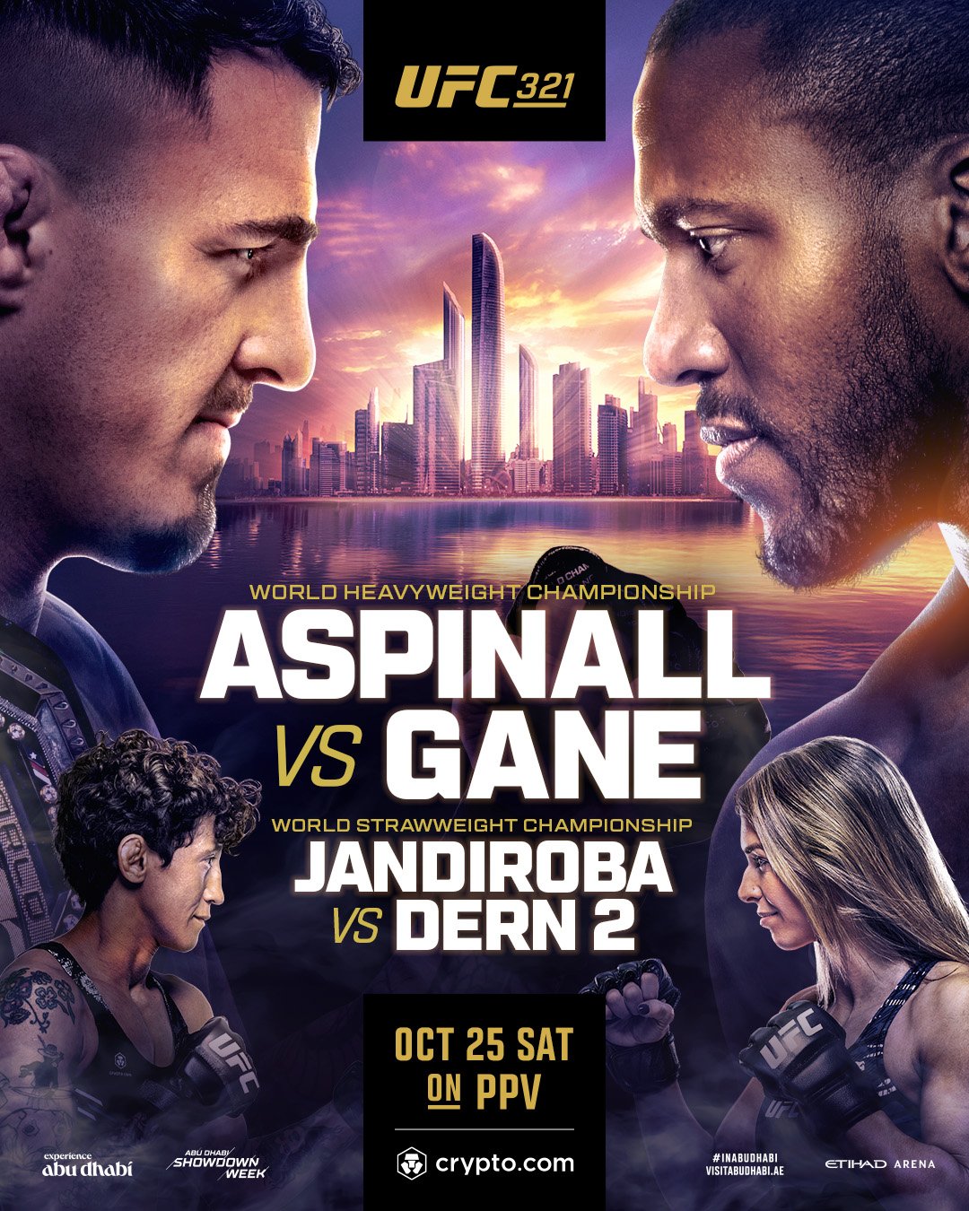 UFC 321 - Abu Dhabi - Poster et affiche UFC 321 - Abu Dhabi - Poster et affiche