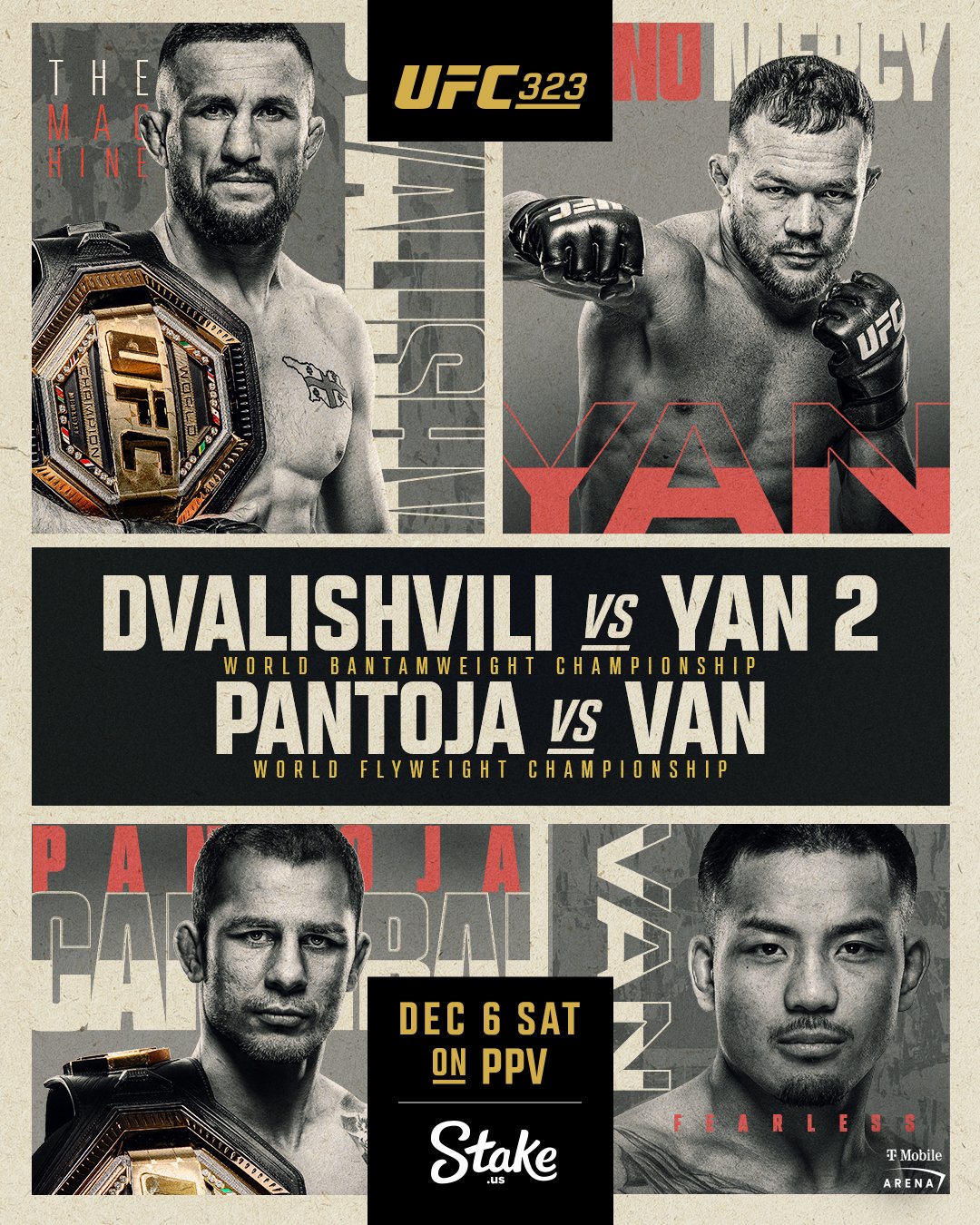 UFC 323 - Las Vegas - Poster et affiche