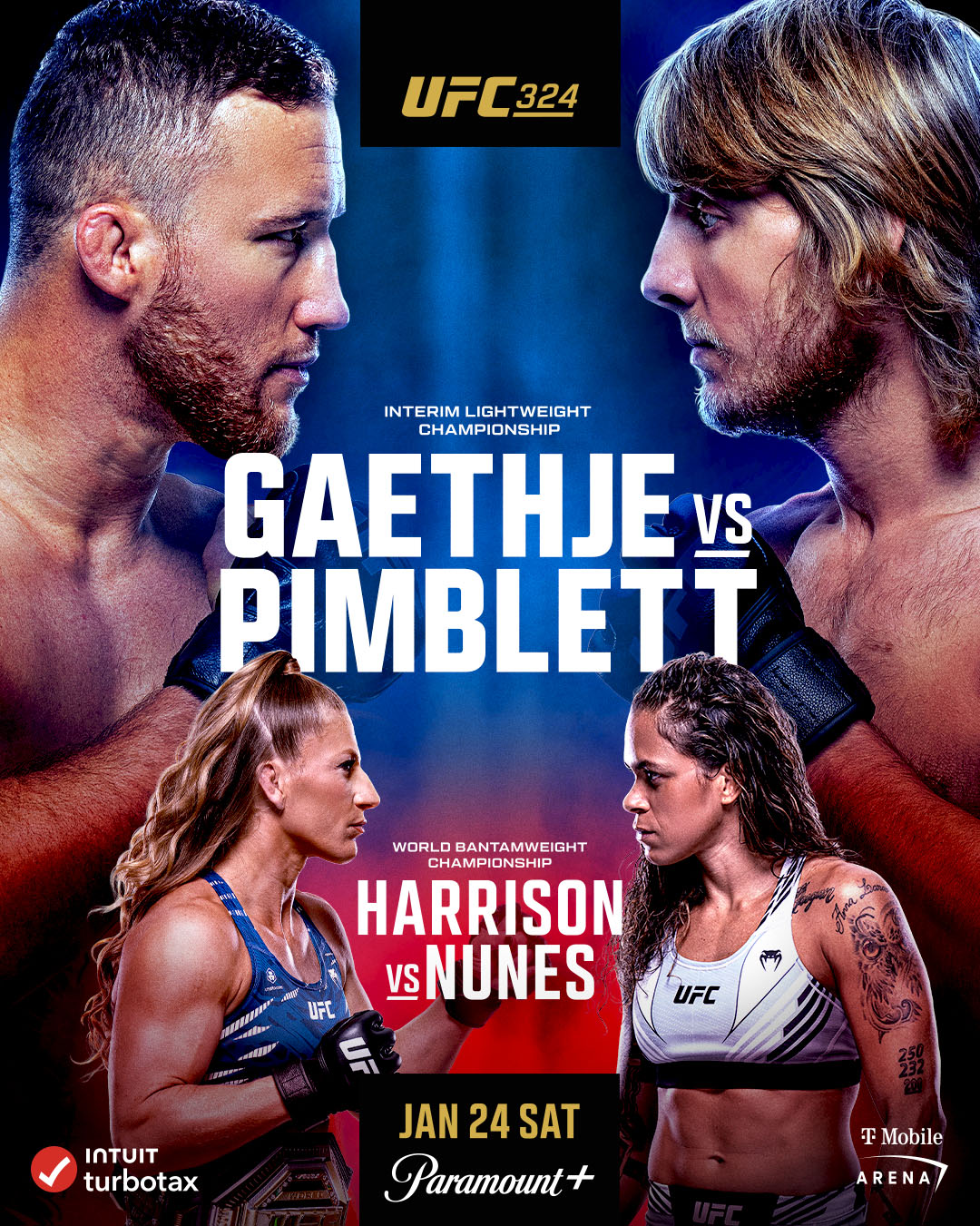 UFC 324 - Las Vegas - Poster et affiche