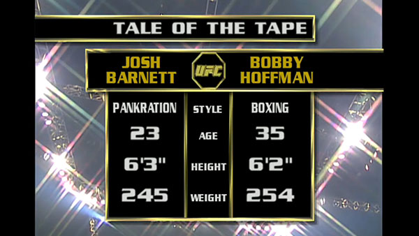 Josh Barnet contre Bobby Hoffman