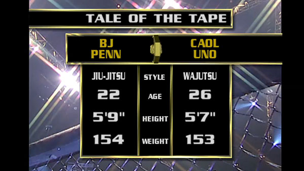 B.J. Penn contre Caol Uno