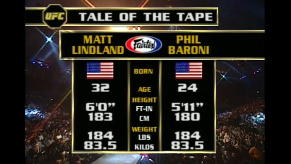 Matt Lindland contre Phil Baroni