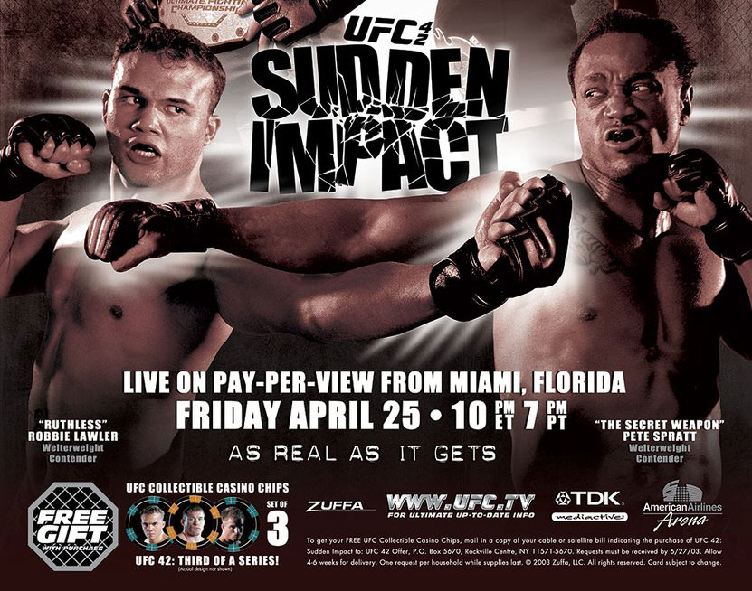 Poster/affiche UFC 42