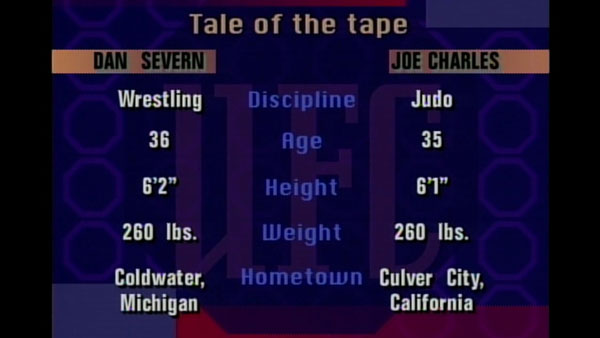 Dan Severn contre Joe Charles