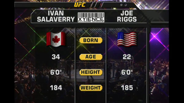 Ivan Salaverry contre Joe Riggs